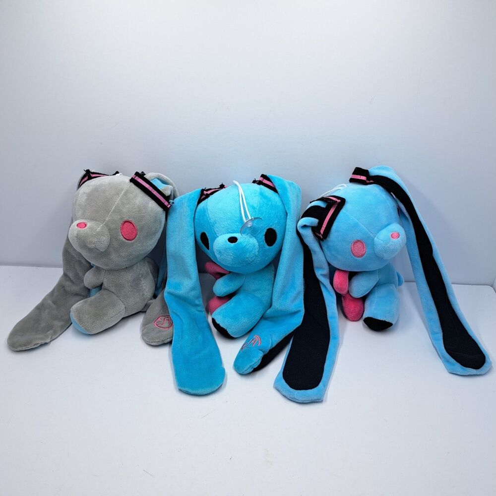 Hatsune Miku Gloomy Bunny Mascot Plush Lot 3pc Vocaloid Kawaii